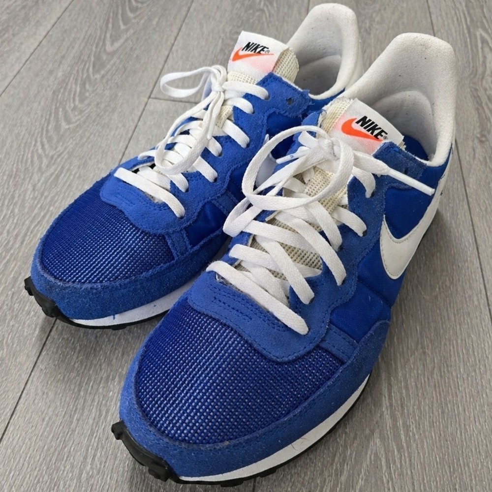 Nike Retro Runner Blue White Sneakers Men's Size 8 Athletic Casual Shoes